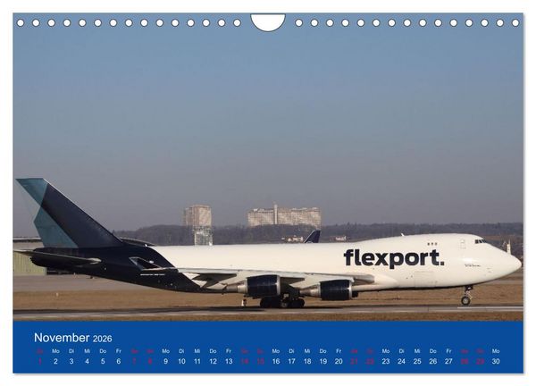 Produktbild: Besondere Flugzeuge am Flughafen Stuttgart (Wandkalender 2026 DIN A4 quer), CALVENDO Monatskalender
