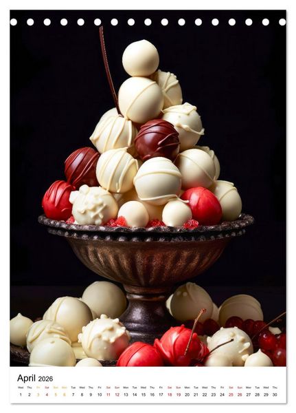 Produktbild: Choco Delight (Desk Calendar 2026 DIN A5 portrait), CALVENDO 12 Month DeskCalendar