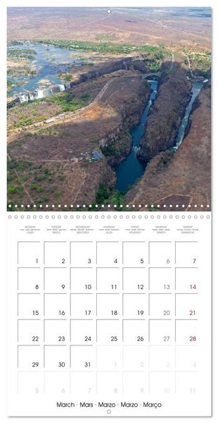 Produktbild: Victoria Falls natural wonders on the Zambezi (Wall Calendar 2027 12 &times; 12 Inch) CALVENDO 12 Month Wall Calendar