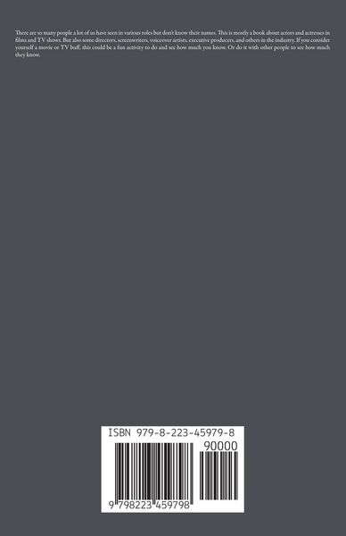 Produktbild: People in Films and Shows Trivia