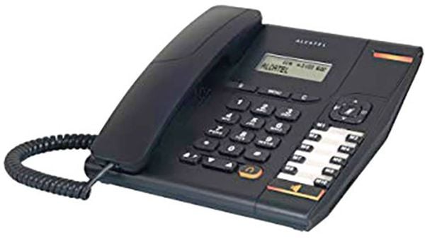 Alcatel Temporis 580 Noir Schnurgebundenes Telefon, analog Freisprechen, Headsetanschluss LC-Display Punktmatrix Mono Sc