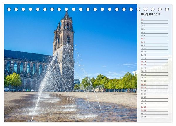 Produktbild: Magdeburg an der Elbe - Der Planer (Tischkalender 2027 DIN A5 quer), CALVENDO Monatskalender