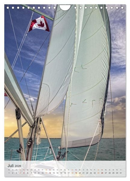 Produktbild: Segeln - meine Leidenschaft (Wandkalender 2026 DIN A4 hoch), CALVENDO Monatskalender