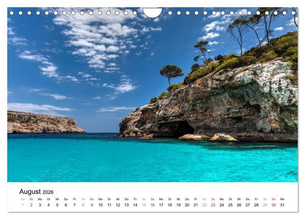 Produktbild: Mallorca - Trauminsel des S&uuml;dens (Wandkalender 2026 DIN A4 quer), CALVENDO Monatskalender