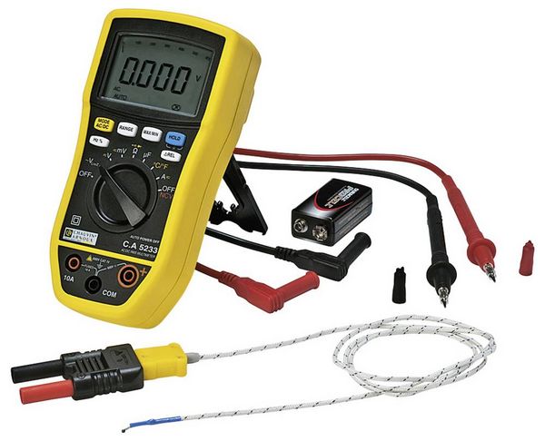 Produktbild: Chauvin Arnoux C.A 5233 Hand-Multimeter digital CAT IV 600 V, CAT III 600 V Anzeige (Counts): 6000