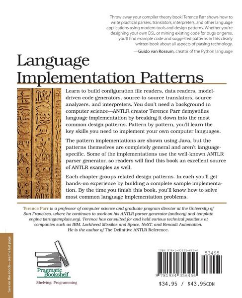 Produktbild: Language Implementation Patterns