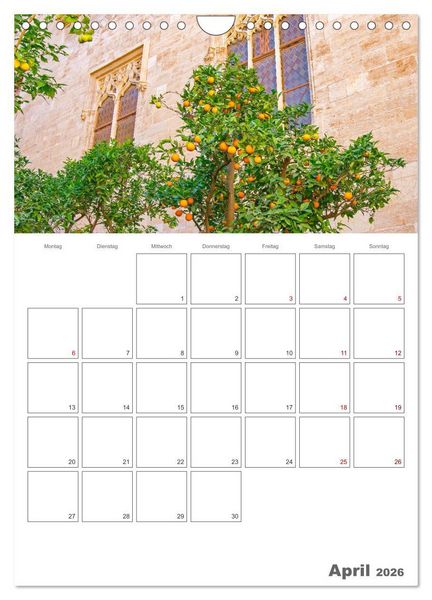 Produktbild: Valencia - Reiseplaner (Wandkalender 2026 DIN A4 hoch), CALVENDO Monatskalender