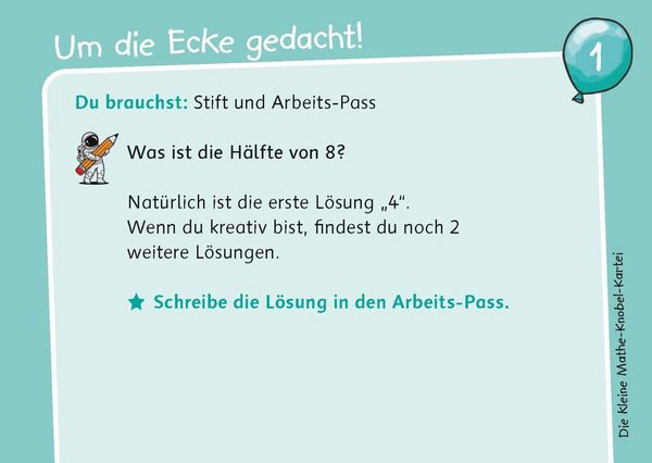 Produktbild: Die kleine Mathe-Knobel-Kartei &ndash; Klasse 3/4