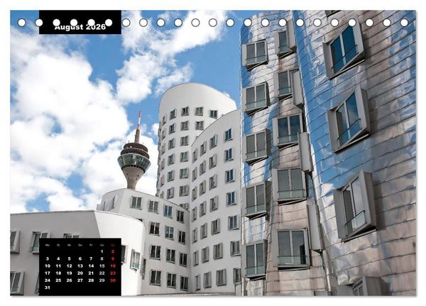 Produktbild: Architektur - Bauwerke mit k&uuml;nstlerischer Gestaltung (Tischkalender 2026 DIN A5 quer), CALVENDO Monatskalender