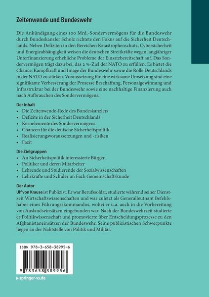 Produktbild: Zeitenwende und Bundeswehr
