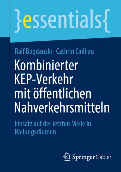 Produktbild: Kombinierter KEP-Verkehr mit &ouml;ffentlichen Nahverkehrsmitteln