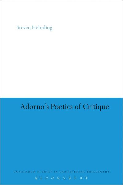 Produktbild: Adorno's Poetics of Critique