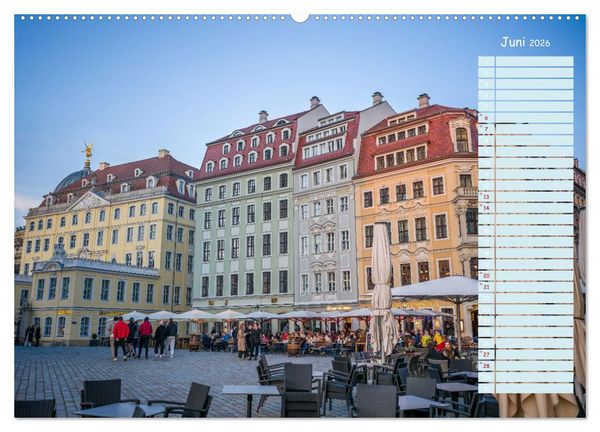Produktbild: Dresden an der Elbe - Der Planer (Wandkalender 2026 DIN A2 quer), CALVENDO Monatskalender