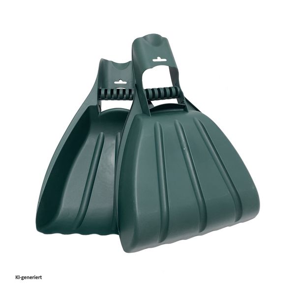 Produktbild: HTI-Living Laubgreifer Set 2 St&uuml;ck Kunststoff gro&szlig; ergonomisch f&uuml;r Garten-, Laub- und Rasenschnitt