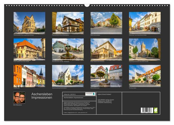 Produktbild: Aschersleben Impressionen (Wandkalender 2026 DIN A2 quer), CALVENDO Monatskalender