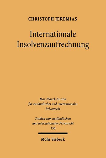 Produktbild: Internationale Insolvenzaufrechnung