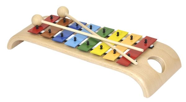 Produktbild: Das wundersch&ouml;ne Glockenspiel (Holzglockenspiel mit Metallplatten, diatonisch, 2 Schl&auml;gel)