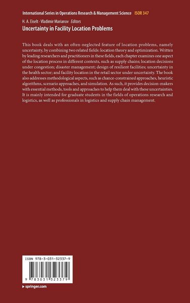 Produktbild: Uncertainty in Facility Location Problems