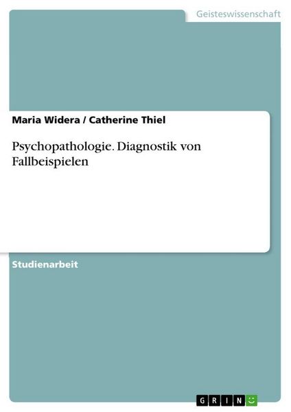 Produktbild: Psychopathologie. Diagnostik von Fallbeispielen