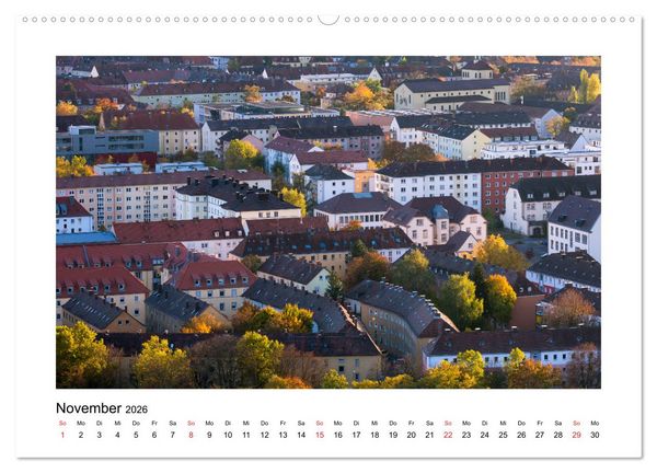 Produktbild: W&uuml;rzburg - Im Lauf der Jahreszeiten (hochwertiger Premium Wandkalender 2026 DIN A2 quer), Kunstdruck in Hochglanz
