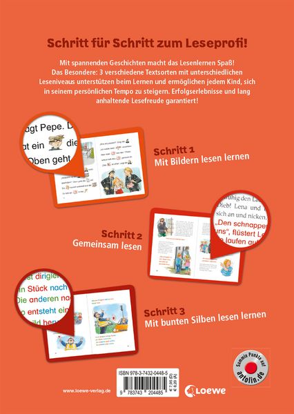 Produktbild: Lesenlernen in 3 Schritten - Die sch&ouml;nsten Polizeigeschichten