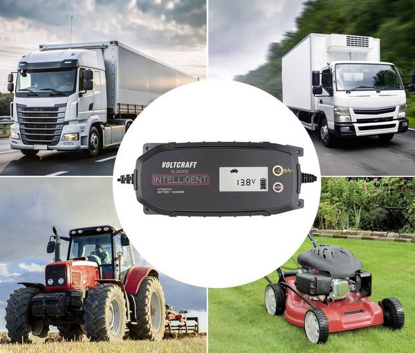 Produktbild: VOLTCRAFT AL26000 VC-16721005 Automatikladeger&auml;t 12 V, 24V 26A