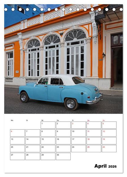 Produktbild: KARIBIK Oldtimer auf Kuba (Tischkalender 2026 DIN A5 hoch), CALVENDO Monatskalender