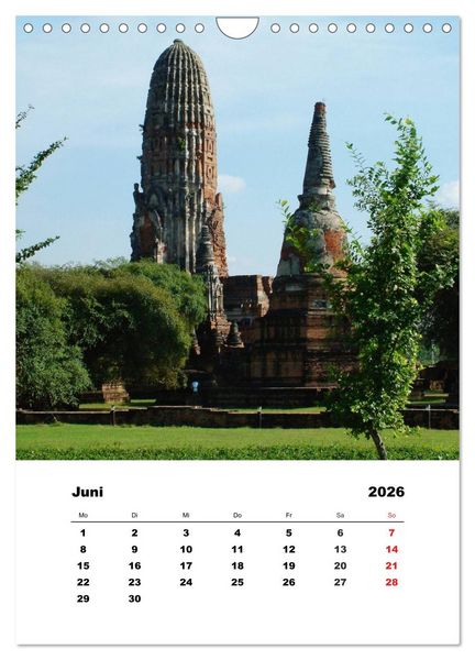 Produktbild: Thailand - Eine kleine Rundreise (Wandkalender 2026 DIN A4 hoch), CALVENDO Monatskalender