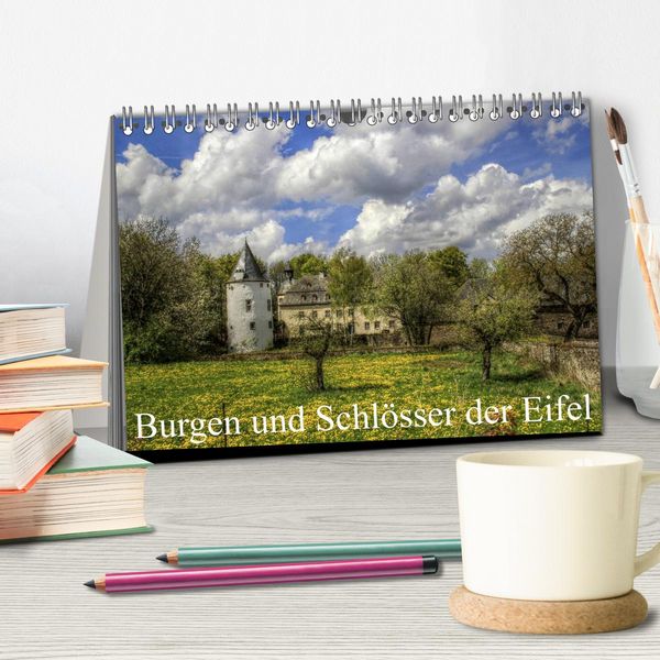 Produktbild: Burgen und Schl&ouml;sser der Eifel (Tischkalender 2026 DIN A5 quer), CALVENDO Monatskalender