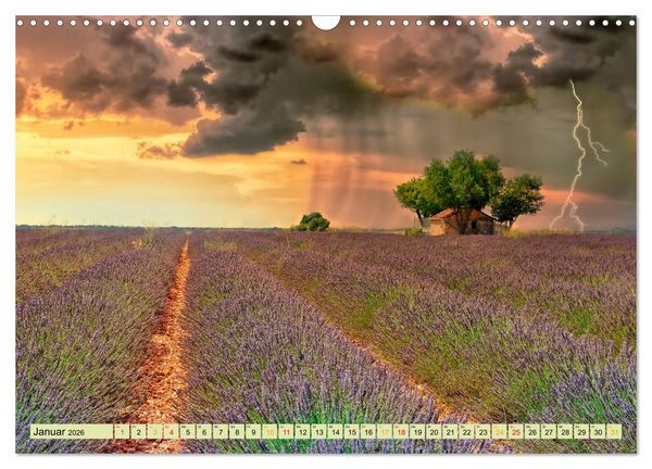 Produktbild: Traum-Ziele - Lavendel der Provence, Frankreich (Wandkalender 2026 DIN A3 quer), CALVENDO Monatskalender