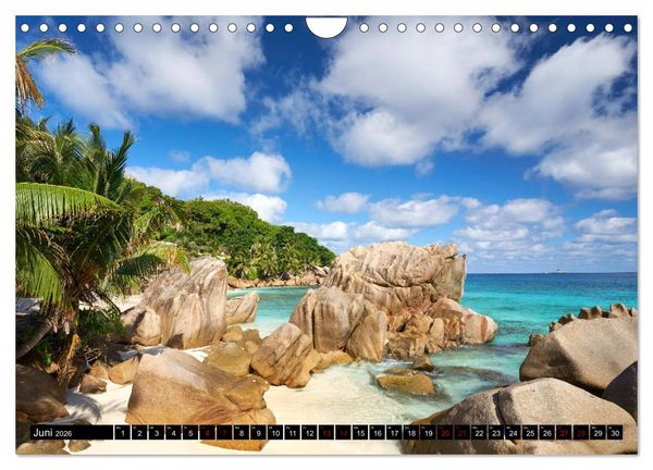 Produktbild: Seychellen Inselblicke (Wandkalender 2026 DIN A4 quer), CALVENDO Monatskalender