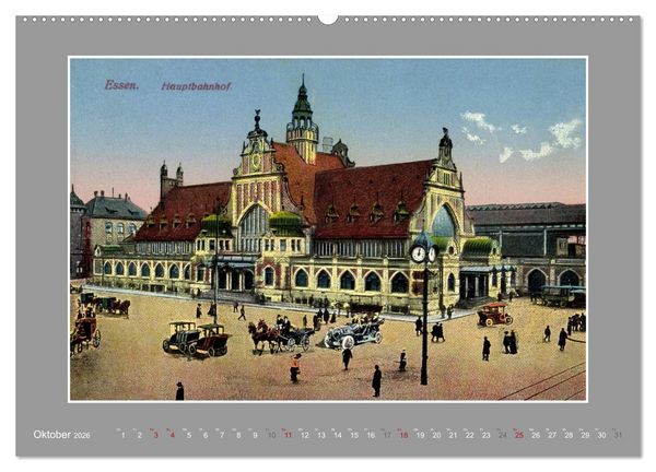 Produktbild: Historische Bahnh&ouml;fe (Wandkalender 2026 DIN A2 quer), CALVENDO Monatskalender