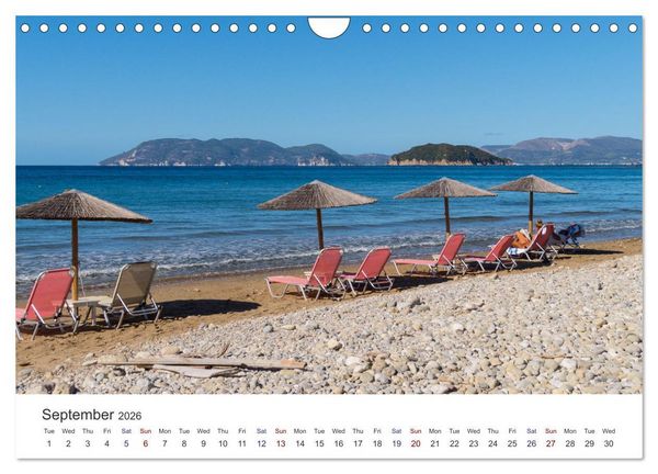 Produktbild: Zakynthos - the Lovely Island (Wall Calendar 2026 DIN A4 landscape), CALVENDO 12 Month Wall Calendar