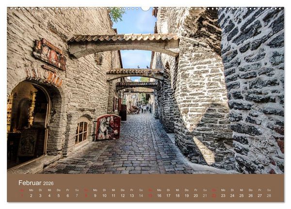 Produktbild: Tallinn - Streifzug durch die Altstadt (Wandkalender 2026 DIN A2 quer), CALVENDO Monatskalender