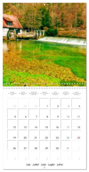 Produktbild: South Germany- Visiting the beautiful village Blaubeuren in the Swabian Alps (Wall Calendar 2027 12 &times; 12 Inch) CALVENDO 12 Month Wall Calendar