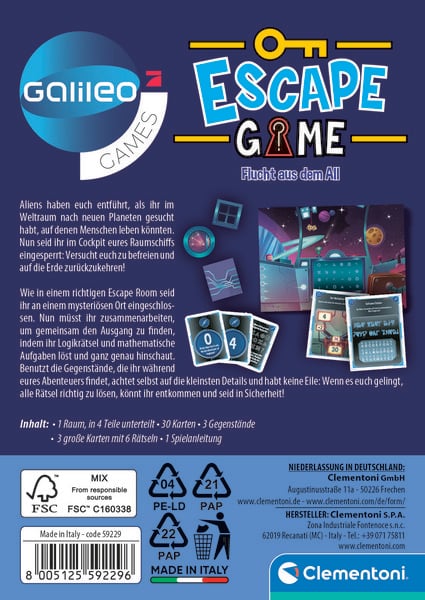 Produktbild: Escape Game - Flucht aus dem All
