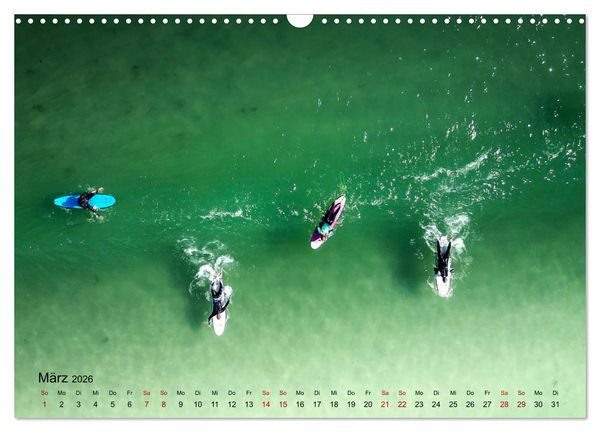 Produktbild: Surfen - die perfekte Welle (Wandkalender 2026 DIN A3 quer), CALVENDO Monatskalender
