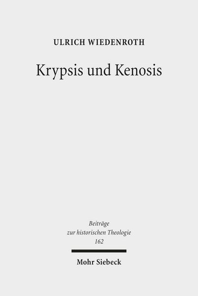 Produktbild: Krypsis und Kenosis