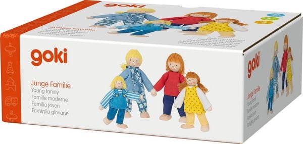 Produktbild: goki Biegepuppen: Junge Familie f&uuml;r Puppenhaus, Figuren