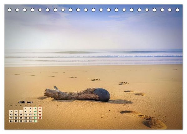 Produktbild: Minimal-Art - am Strand (Tischkalender 2027 DIN A5 quer), CALVENDO Monatskalender