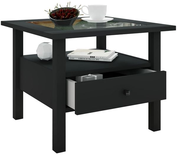 Produktbild: Holz Sofatisch Couchtisch Schublade Lingis M
