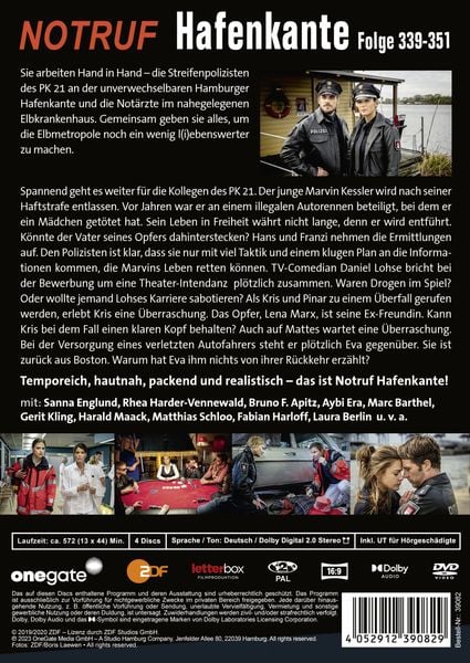 Produktbild: Notruf Hafenkante 27 (Folge 339-351) [4 DVDs]