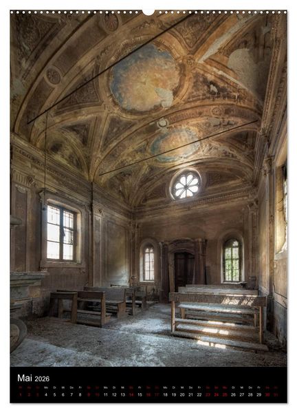 Produktbild: Lost Places - Verlassene Kirchen (hochwertiger Premium Wandkalender 2026 DIN A2 hoch), Kunstdruck in Hochglanz