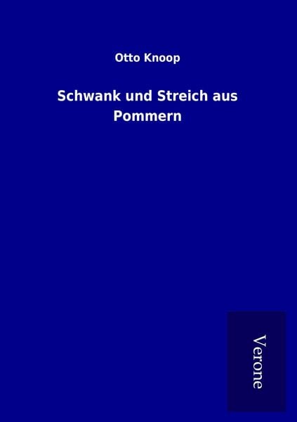 Produktbild: Schwank und Streich aus Pommern