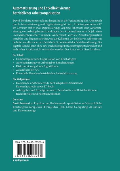 Produktbild: Automatisierung und Entkollektivierung betrieblicher Arbeitsorganisation