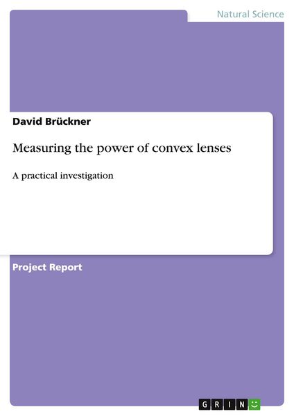 Produktbild: Measuring the power of convex lenses