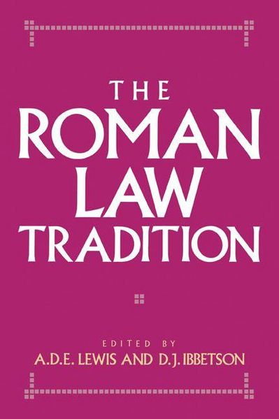 Produktbild: The Roman Law Tradition