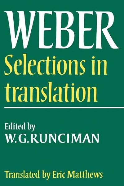 Produktbild: Max Weber: Selections in Translation