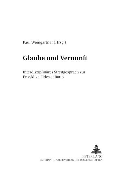 Produktbild: Glaube und Vernunft