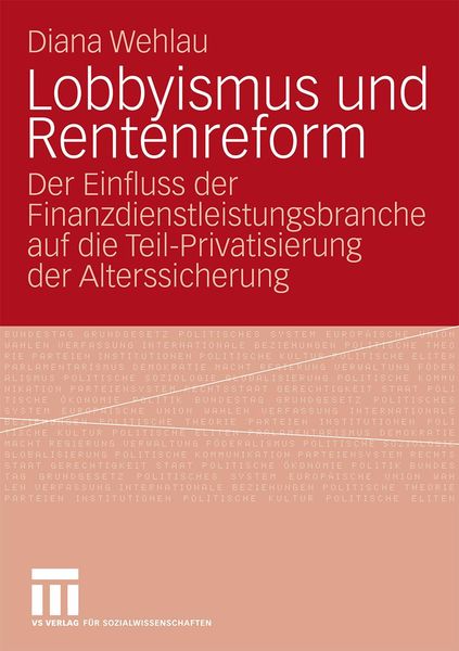Produktbild: Lobbyismus und Rentenreform